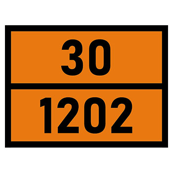 Табличка «Опасный груз 30-1202», Дизель